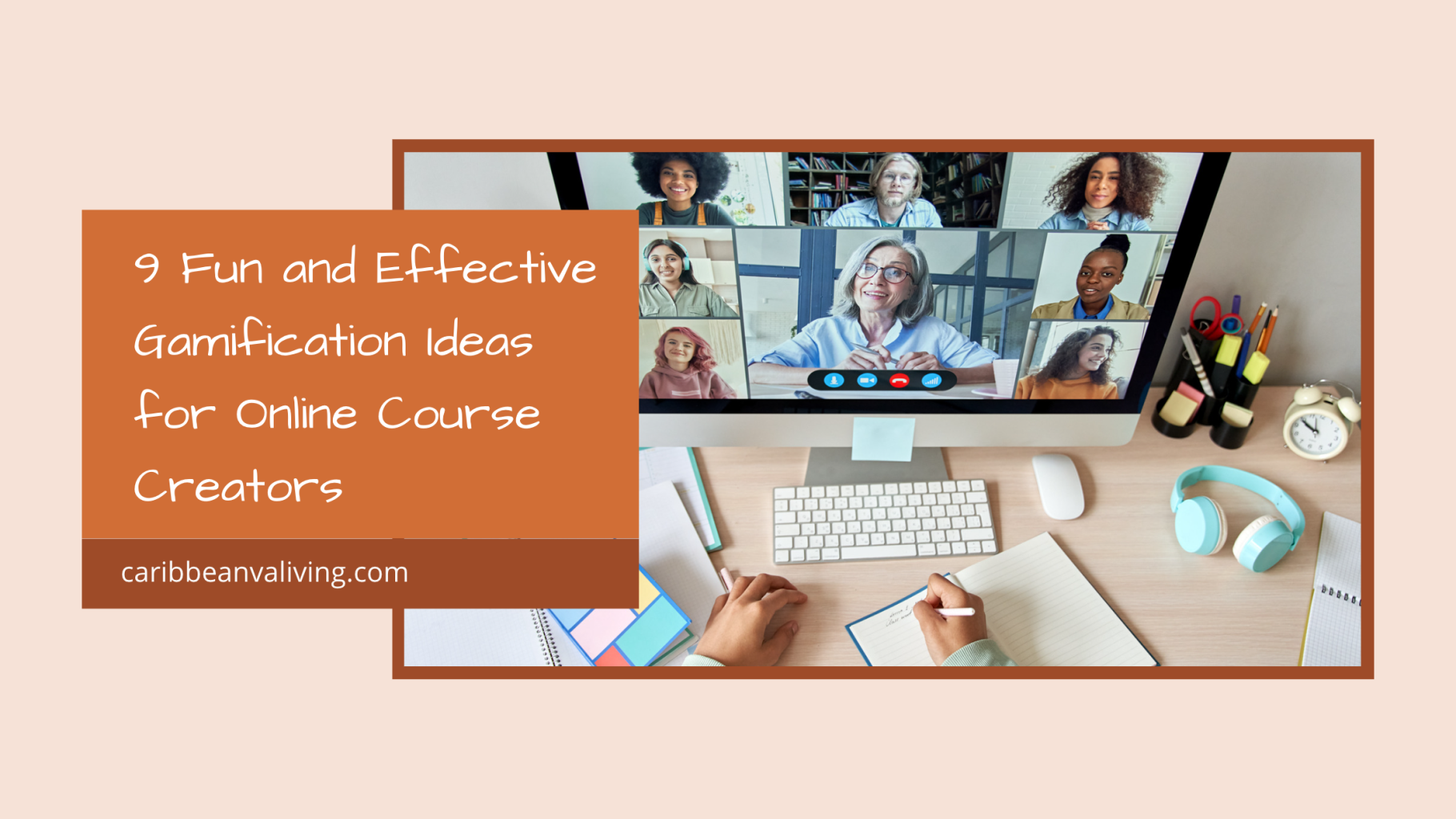 students in online course