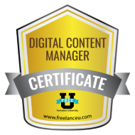 Digital Content Manager badge Digital Content Manager badge